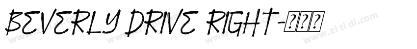 Beverly Drive Right字体转换